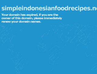 simpleindonesianfoodrecipes.net screenshot