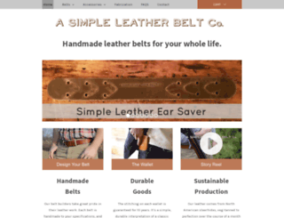 simpleleatherbelt.com screenshot