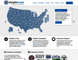 simplemaps.com screenshot