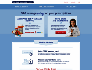 simplesavingscard.com screenshot