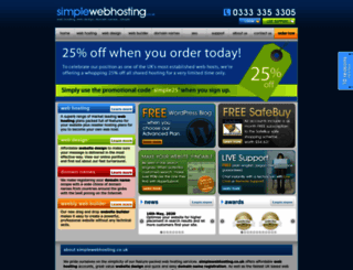 simplewebhosting.co.uk screenshot