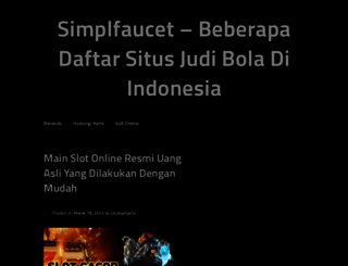 simplfaucet.com screenshot