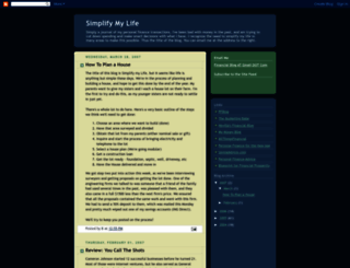 simplifymylife.blogspot.com screenshot