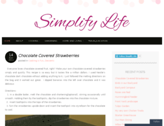 simplifyslife.wordpress.com screenshot