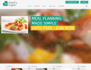 simplifysupper.com screenshot