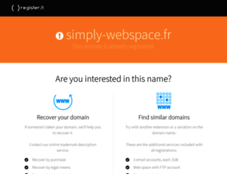simply-webspace.fr screenshot