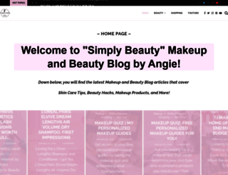 simplybeautyblog.com screenshot