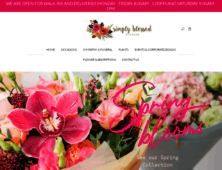 simplyblessedflowers.com screenshot