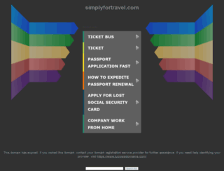 simplyfortravel.com screenshot