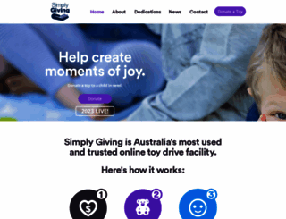 simplygiving.com.au screenshot