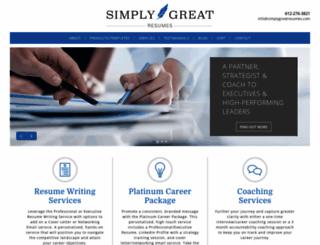 simplygreatresumes.com screenshot