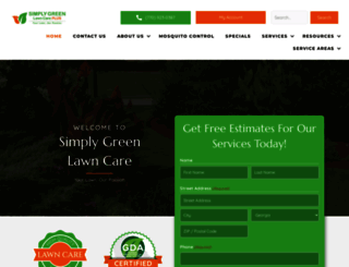 simplygreenlawncare.com screenshot