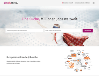 simplyhired.ch screenshot