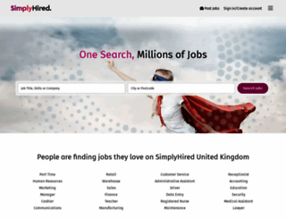 simplyhired.co.uk screenshot