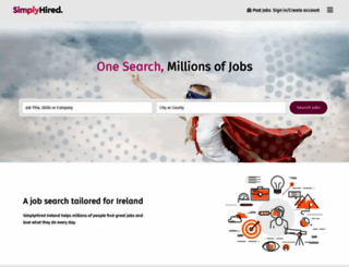 simplyhired.ie screenshot