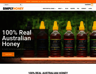 simplyhoney.com.au screenshot