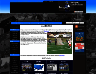 simplylacrosse.com screenshot