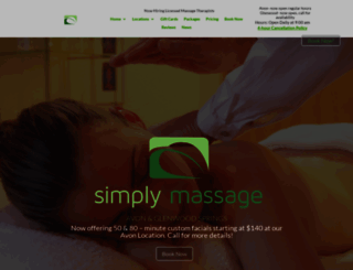 simplymassage.com screenshot