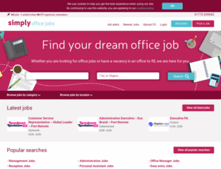 simplyofficejobs.co.uk screenshot