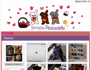simplypeaceable.storenvy.com screenshot