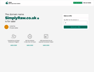 simplyraw.co.uk screenshot