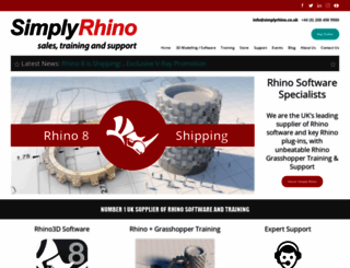 simplyrhino.co.uk screenshot
