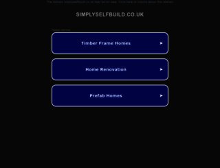 simplyselfbuild.co.uk screenshot