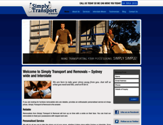 simplytransport.com.au screenshot
