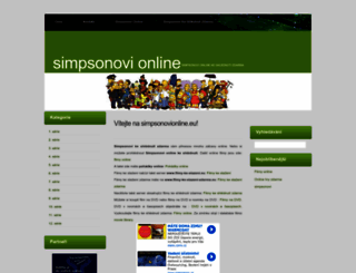 simpsonovionline.eu screenshot