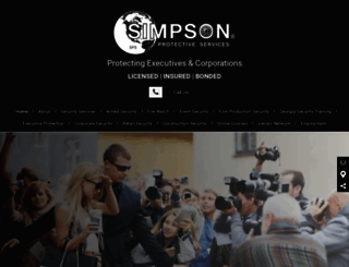 simpsonprotectiveservices.com screenshot