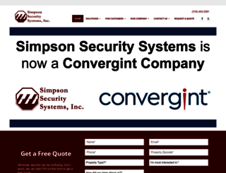 simpsonsecurity.com screenshot