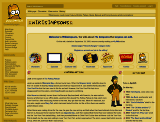 simpsonswiki.net screenshot