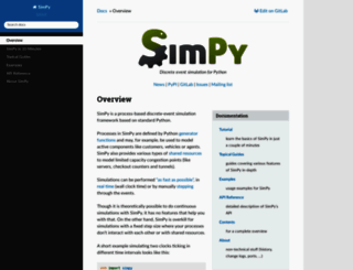 simpy.readthedocs.org screenshot
