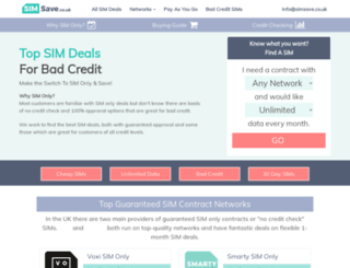simsave.co.uk screenshot