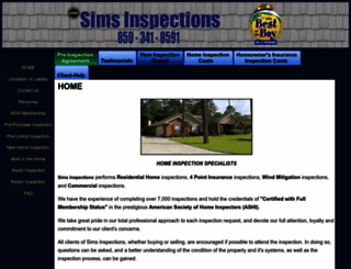 simsinspections.com screenshot