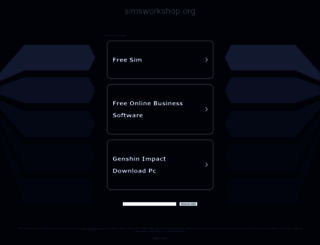 simsworkshop.org screenshot