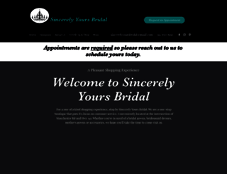 sincerelyyoursbridal.com screenshot