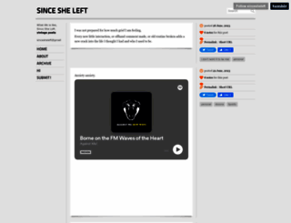 sincesheleft.com screenshot