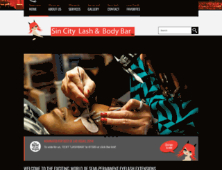 sincitylashes.com screenshot