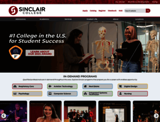 sinclair.edu screenshot