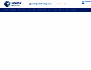 sinclairdermatology.com.au screenshot