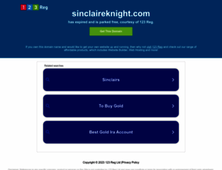 sinclaireknight.com screenshot