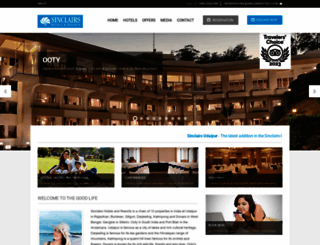 sinclairshotels.com screenshot