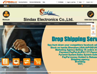 sindax.en.alibaba.com screenshot