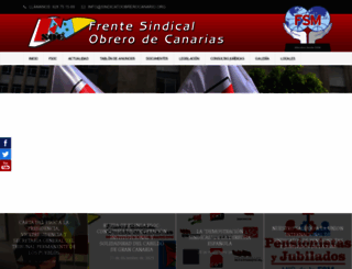 sindicatoobrerocanario.org screenshot