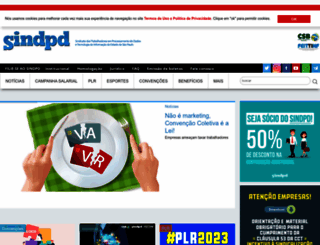 sindpd.org.br screenshot