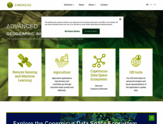 sinergise.com screenshot