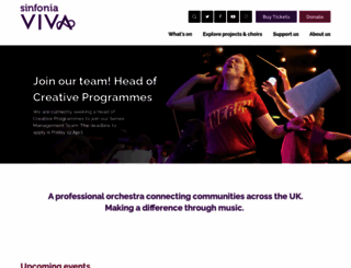 sinfoniaviva.co.uk screenshot