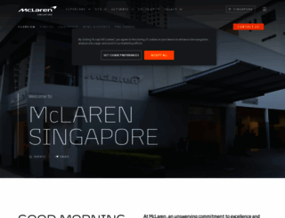 singapore.mclaren.com screenshot
