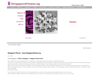 singaporeflowerflorist.com.sg screenshot